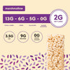 Key nutritionals for Mallow Munch showing 2 Net Carbs and 9 Grams Protein